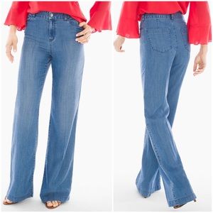 Chico’s Platinum Wide-Leg Trouser Jeans